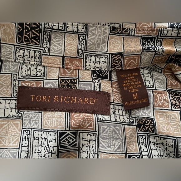 TORI RICHARD aloha hawaiian shirt men M medium - Picture 5 of 6